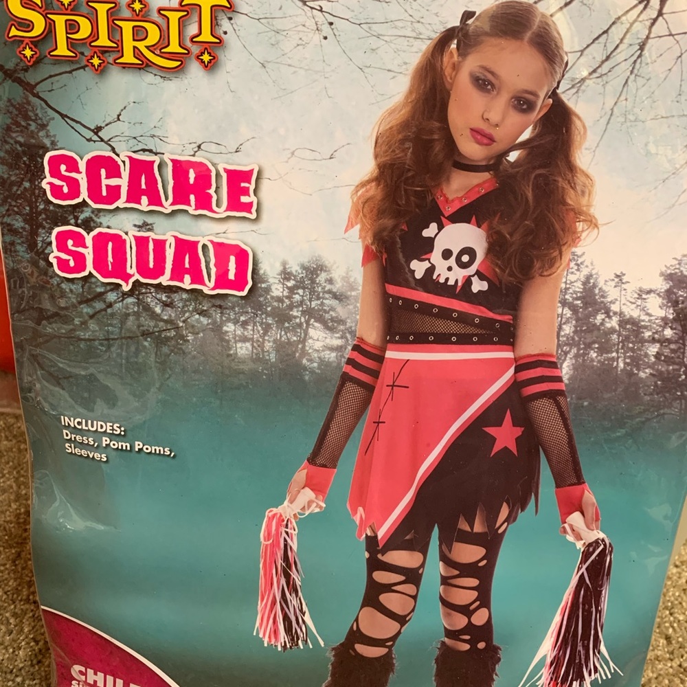 Child 8-10 zombie cheerleader costume